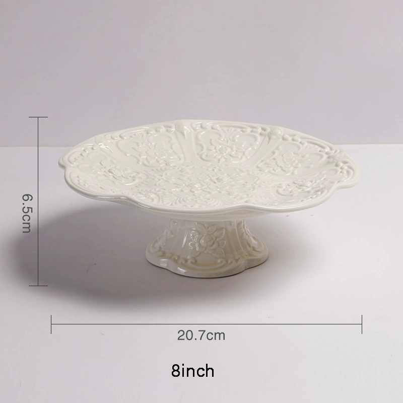 8inch high foot fruit tray