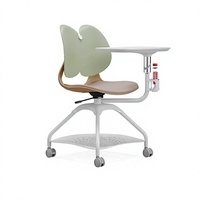 Chaise de salle à manger empilable à pieds arqués, chaise de bureau ergonomique avec dossier, chaise de formation pour salle de classe, design moderne et minimaliste en plastique