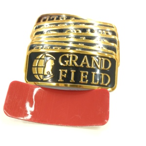 Custom Electroplated <strong>Enamel</strong> 3D Embossed Aluminium Alloy Logo Strong Adhesive Metal Name <strong>Plates</strong> for Furniture - Product Image 2