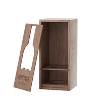 Caja de regalo acrílica ecológica transfronteriza personalizada, 3D pegatina con logotipo, revestimiento UV, whisky, vino, caja de madera, diseño extraíble, fabricante