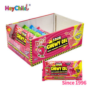 Doces Atacado Personalizados com Marca Própria, Doces Gelatinosos Azedos e Mastigáveis com Sabores de Frutas, Lanche Divertido e Saboroso com Caneta Inovadora para Brincadeiras Infantis - Product Image 6