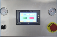 Machine automatique de vissage et de bouchage sous vide à quatre postes pour bouteilles/bocaux en verre