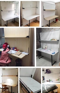 Meccanismo per letto a parete pieghevole verticale manuale in stile moderno BFP con connettore per divano - Product Image 6