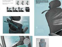 Chaise de bureau ergonomique en maille à double inclinaison, silencieuse, avec roulettes, idéale pour l'étude à domicile et la sieste – Meilleure vente