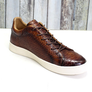 Zapatos de cuero casuales con cordones para hombre, zapatos formales cómodos de cuero genuino para hombre, zapatos de hombre de talla grande al por mayor - Product Image 2