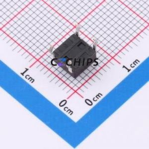 TC-1102-C-B-B Tactile Switch Through hole Component THT-4P,6x6mm Switch Single Pole Single Throw Round Button 2.6N Through Hole - Product Image 2