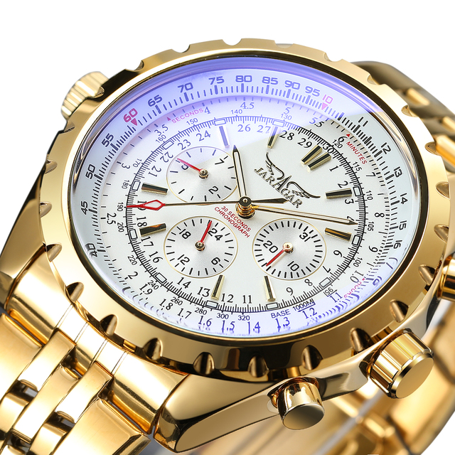 JARAGAR Montre Automatique Pour Homme Relogio Masculino Automatic Mechanical Tourbillon Stainless Steel Men Luxury Wristwatch