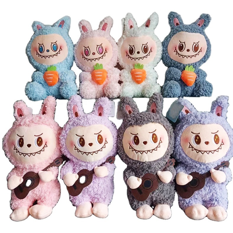 2024新しいlabubuマカロン人形ソフトぬいぐるみlabubuモンスター