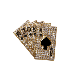 Yini Tùy Chỉnh Fashionplayingcardschina Kim Loại Máy Làm Rhinestone Tùy Chỉnh Sang Trọng An Toàn Đồ Trang Sức Trâm Pin Cho Nam Giới Và Phụ Nữ - Product Image 4