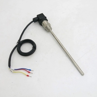 Sensor Suhu 3-Kabel Hirschmann SRK Plug in -50C hingga 300C Tahan Panas Tri-Clamp Berulir RTD Pt100
