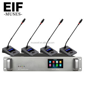 Micrófono de cuello de ganso Presidente Delegado Sistema de conferencia con cable Sala de conferencias Sistema de sonido Sistema de conferencia Micrófono de escritorio - Product Image 1