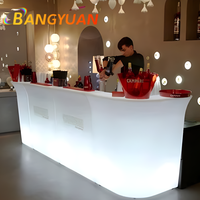 Comptoir de Bar LED Étanche 16 Couleurs pour Extérieur, Idéal Discothèques Pistes de Danse Parcs, Mobilier de Fête, en PE Moderne RVB LED, 25KG