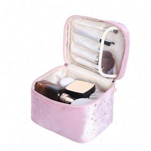 Bolsa de Maquillaje Multifuncional de Lujo, Impermeable, de Terciopelo, para Viaje, Estuche de Cosméticos para Mujer - Product Image 4