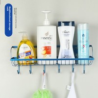 Personnalisé monocouche papillon fleur en fer forgé crochet étagère de rangement mural en plastique cuisine salle de bain étagère à épices directe