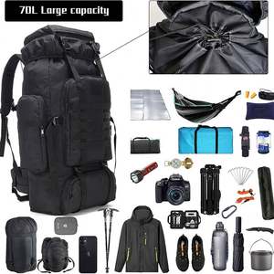 Campione gratuito di alta qualità 60L grande capacità escursionistica di sopravvivenza impermeabile da viaggio Outdoor zaino da trekking - Product Image 6
