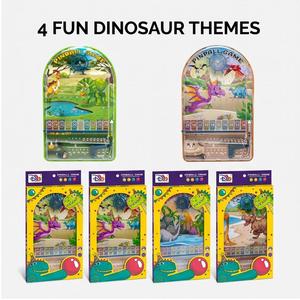 Juego de Pinball de Dinosaurios HTL, Máquina de Pinball Portátil con Orificios Numerados, Juego de Arcade Mecánico con Rodillo Giratorio de Estrellas, Juego de Laberinto, Regalo para Niños - Product Image 2