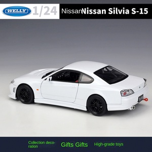 Welly 1:<span class=keywords><strong>24</strong></span> N Issan Silvia Super coche Metal coleccionable simulación Die Cast coche aleación modelo coleccionable regalo - Product Image 4