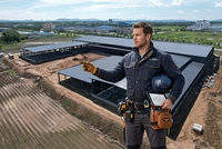 Bâtiments d'entrepôt préfabriqués en acier léger certifiés ISO9001 QDaolifeng Q235/Q355, garantie 3 ans