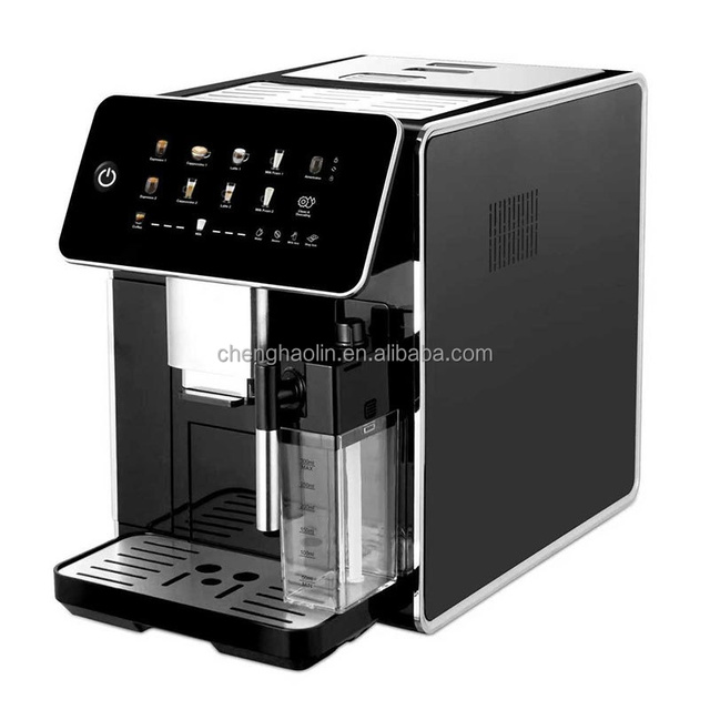 Big Touch Screen Automatic 19 Bar High Pressure Stainless Steel Commercial Office Device Coffee Maker Machine Electric Espresso