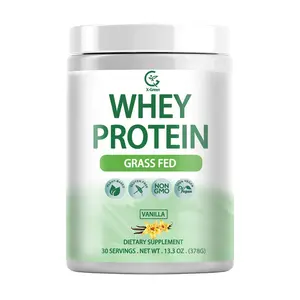 Wholesale custom Certified Organic Grass Fed Whey Protein Powder Vanilla 21g Grass Fed Protein plus Probiotics