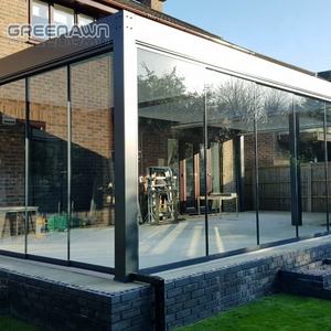 Pérgola impermeable personalizada para jardín, pérgola de aluminio para exteriores, impermeable, con LED bioclimática - Product Image 6