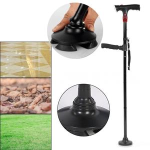 Canne pliable en alliage d'aluminium avec lumière LED et alarme d'urgence, hauteur réglable, <span class=keywords><strong>aide</strong></span> à <span class=keywords><strong>la</strong></span> marche, à <span class=keywords><strong>la</strong></span> position debout et à <span class=keywords><strong>la</strong></span> position assise - Product Image 6