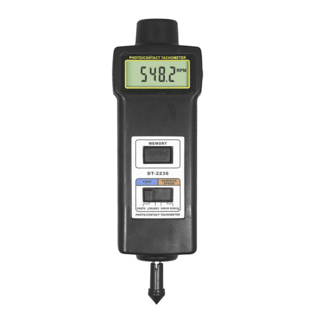 Digital Contact Tachometer DT-2236 Multifunctional Photoelectric Revolution Meter