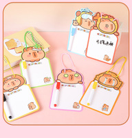 Tableau blanc effaçable Capybara, tableau de messages créatif pour bureau, tableau de dessin double face pour étudiants, tableau de croquis, tableau de mémos