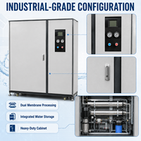 Système de filtration d'eau potable par osmose inverse automatique, purificateur d'eau RO commercial 120 160 240 LPH