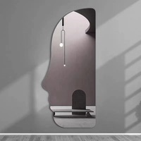 Grand miroir mural au sol de forme irrégulière à sublimation personnalisée ensemble de miroirs personnalisés haut de gamme pour miroir de chambre à coucher