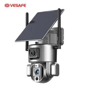VESAF Dome HD 8M 10X zoom Home Guard Monitoring Security Wires eras Dual lens CamerlesaCaE Y5 Wifi 360 Solar Camera BulletmP