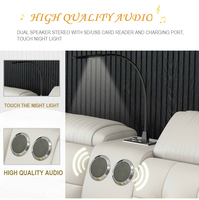 Lits Intelligents Modernes en Cuir Vente en Gros, Lit Multifonctionnel Intelligent Avec Massage et Rangement, Taille King