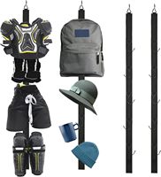 Sangle de suspension réglable multi-agrafes pour équipement de hockey, en polyester robuste, pour le rangement de casques et de protections, BANDAGE