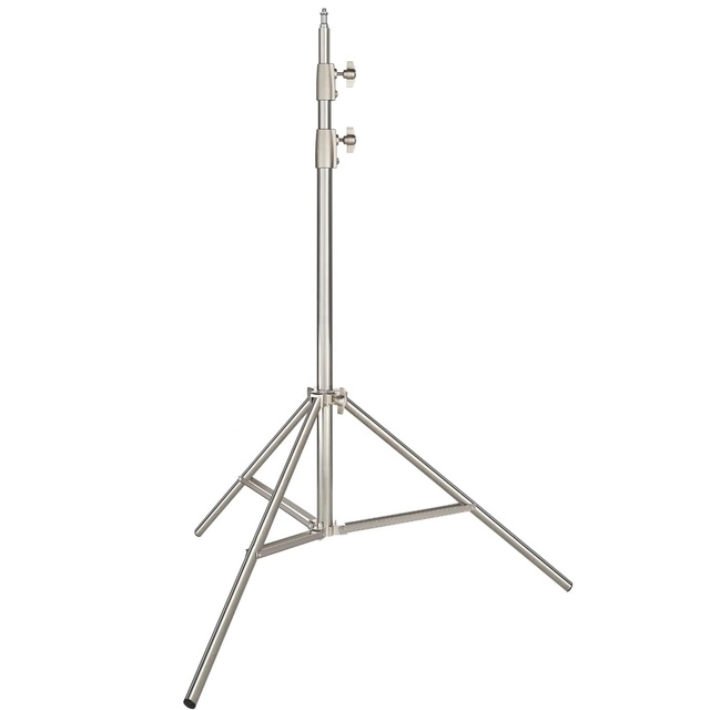 200cm 6.5FT Stainless Steel Light Stand Heavy Duty Spring Cushioned Stand SSS200