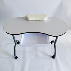 <span class=keywords><strong>Table</strong></span> de <span class=keywords><strong>manucure</strong></span> pliable portable en fer, moderne, économique, écologique et durable, pour salon de beauté et spa, avec ventilateur - Product Image 1
