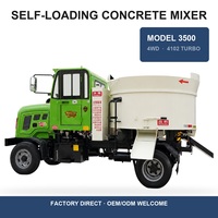 Camion malaxeur à béton à prix d'usine, capacité 5000 kg, type réservoir, qualité professionnelle pour projets routiers