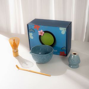 Japanese Style Green Cup Traditional <b>Tea</b> Match Ceramic <b>Matcha</b> Bowl <b>Set</b> Wedding Party Favors Gift for Home - Product Image 2