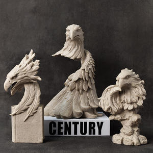 Escultura personalizada de lujo para decoración del hogar, animal, Tigre, León, caballo, águila, figuritas de regalo, artesanía de resina, estatua de águila dorada - Product Image 6