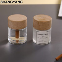 Diffuseur de parfum en verre de 50 ml avec logo personnalisé, étiquette privée, longue durée, pour la maison