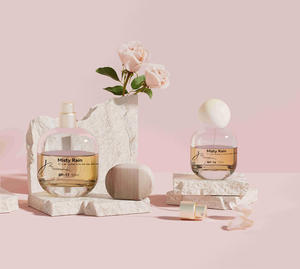 Yüksek kaliteli tasarım lüks silindir Oval özel parfüm şişesi zarif sis Spry ve kapaklı 15ml 50ml Parfum şişeler - Product Image 1