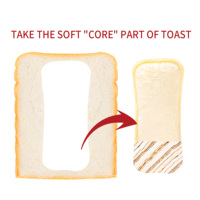 Pain de mie blanc saveur fraise douce et onctueuse, en sachet, avec garnitures crémeuses, 250g – Vente chaude