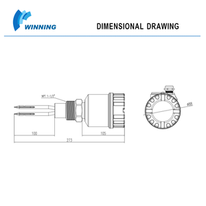 <span class=keywords><strong>Instrument</strong></span> de mesure liquide précis de jauge de niveau de diapason antidéflagrant de qualité industrielle - Product Image 5