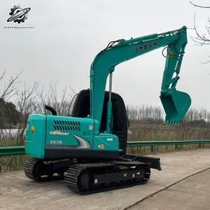 Excavadora Usada Kobelco75 MiniCrawler de 7 Toneladas con Cucharón de 0.4m³, Marca Japonesa Original, Excavadora Pequeña para Construcción, Pocas Horas de Uso, Buen Estado - Product Image 5