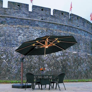 Sombrilla de Playa Moderna de Aluminio Impermeable con Inclinación Automática para Patio, Terraza, Balcón o Exteriores de Villas - Product Image 3