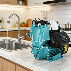 QY-600-BPB Household Booster Pump, 0.6kW, 4m³/H 35m Head | Dry <b>Run</b> Protection & Quiet Operation | Faucet & Shower Pressure Boost - Product Image 1