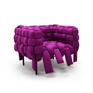 Modern Design Special-Shaped Micro-elastic Fleece Woven <b>Single</b> <b>Sofa</b> Metal Frame Customized Comfort Lounge <b>Chair</b> for Hotel Room - Product Image 4