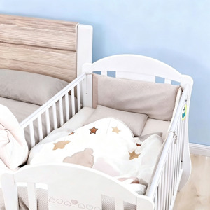 Cuna de Madera Moderna Convertible 4 en 1, Cama Multiusos Ecológica para Bebés y Niños, para Escuela, Dormitorio, Hospital, Hotel, Sala de Estar - Product Image 3