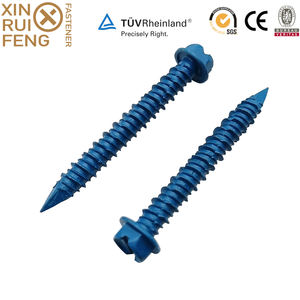 Vis d'ancrage XRF à tête hexagonale pour béton et maçonnerie, vis bleue pour béton et maçonnerie, pour l'ancrage dans le béton - Product Image 1