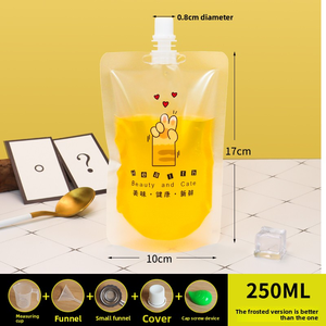 Bolsa de Embalaje Segura con Boquilla de Succión de 0.8 cm, Bolsa con Boquilla Superior para Alimentos, Grado Alimenticio PET/PE para Bebidas Líquidas, <span class=keywords><strong>Yema</strong></span> de Huevo - Product Image 3