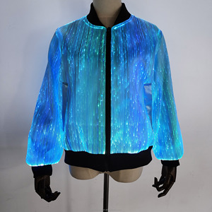 Chaquetas <span class=keywords><strong>de</strong></span> Fibra Óptica LED <span class=keywords><strong>para</strong></span> Mujer - Ropa Luminosa LED, Abrigos Luminosos <span class=keywords><strong>para</strong></span> Ciclismo, Chaqueta Brillante <span class=keywords><strong>para</strong></span> <span class=keywords><strong>Fiesta</strong></span> - Disfraz <span class=keywords><strong>de</strong></span> Baile Colorido - Product Image 2